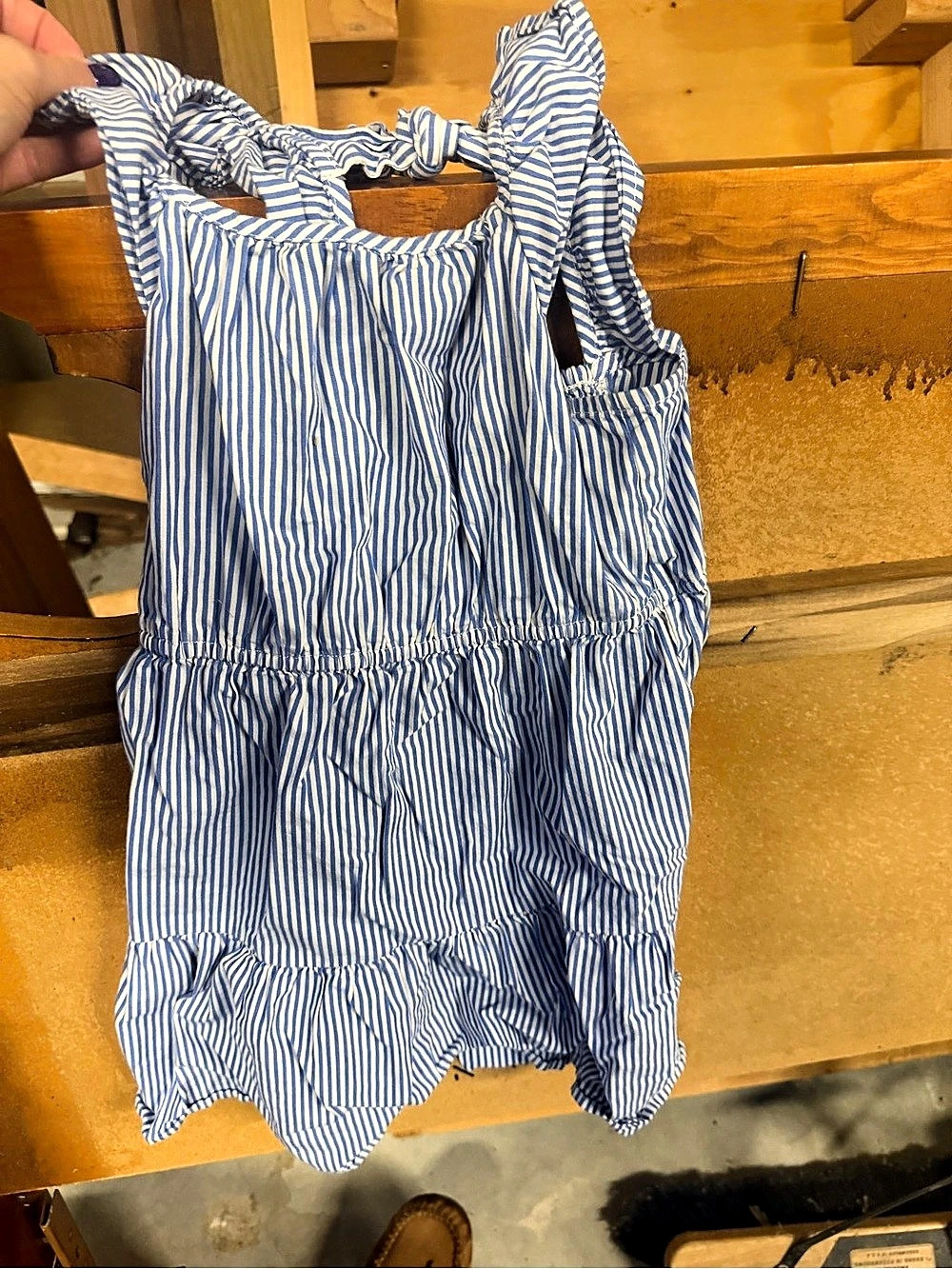 Crewcuts Girls Striped Dress Size 7 Like New